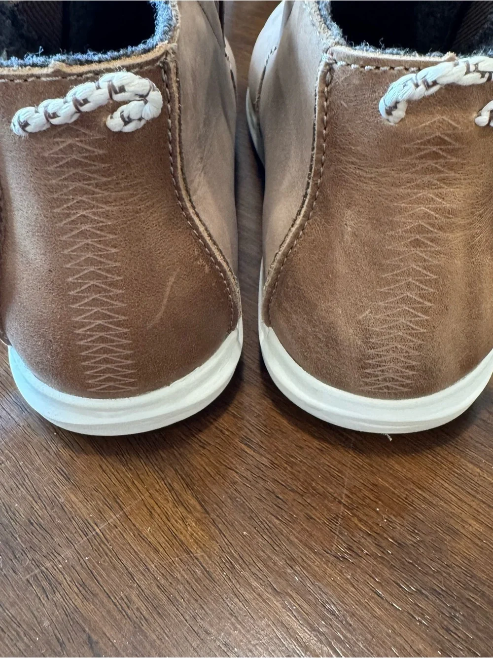 Olukai Hawai’iloa Manu Hope Leather Ankle Boots Women’s 8.5 Brown